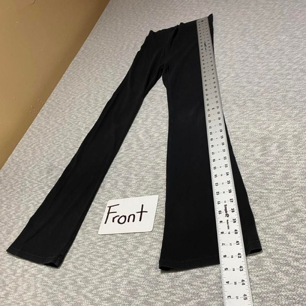 Aerie Black flare leggings with a embroidery Aerie logo women XS. SKU-C276